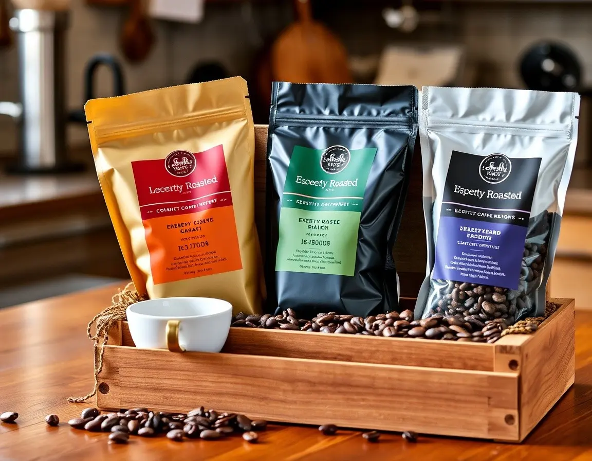 Gourmet-Kaffeebohnen-Auswahl