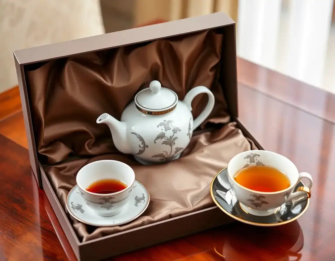 Elegantes Keramik-Teeservice