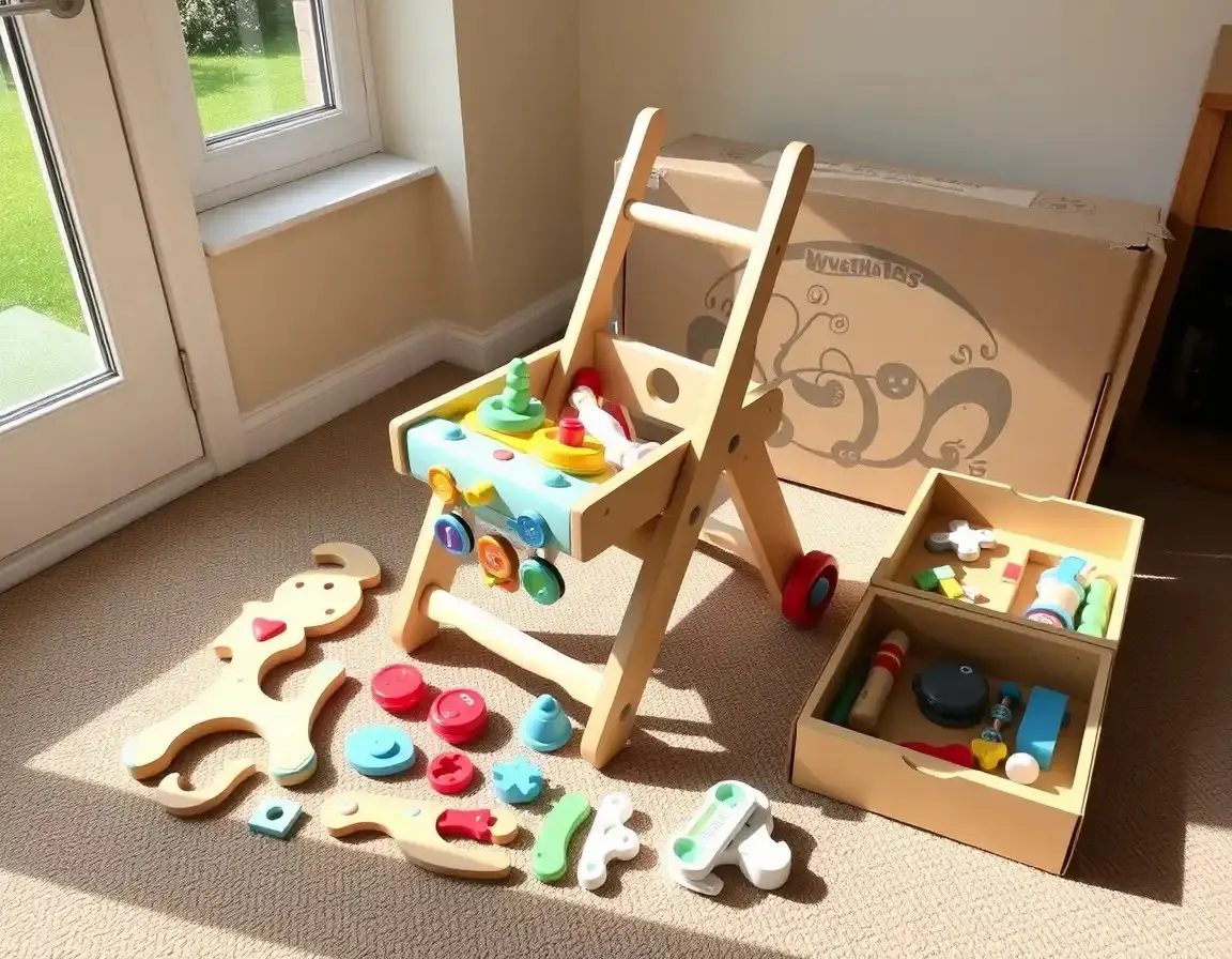 Baby Schiebewagen mit Aktivitäten