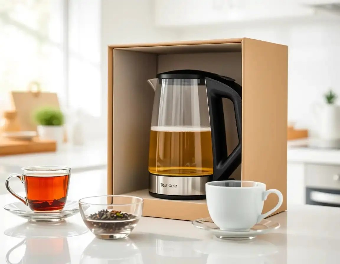 Moderne Glas Tee-Wasserkocher