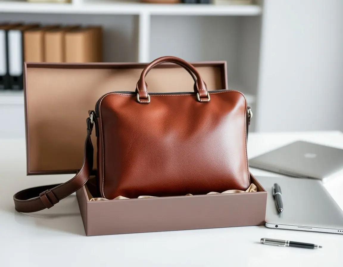 Messenger Bag aus echtem Leder