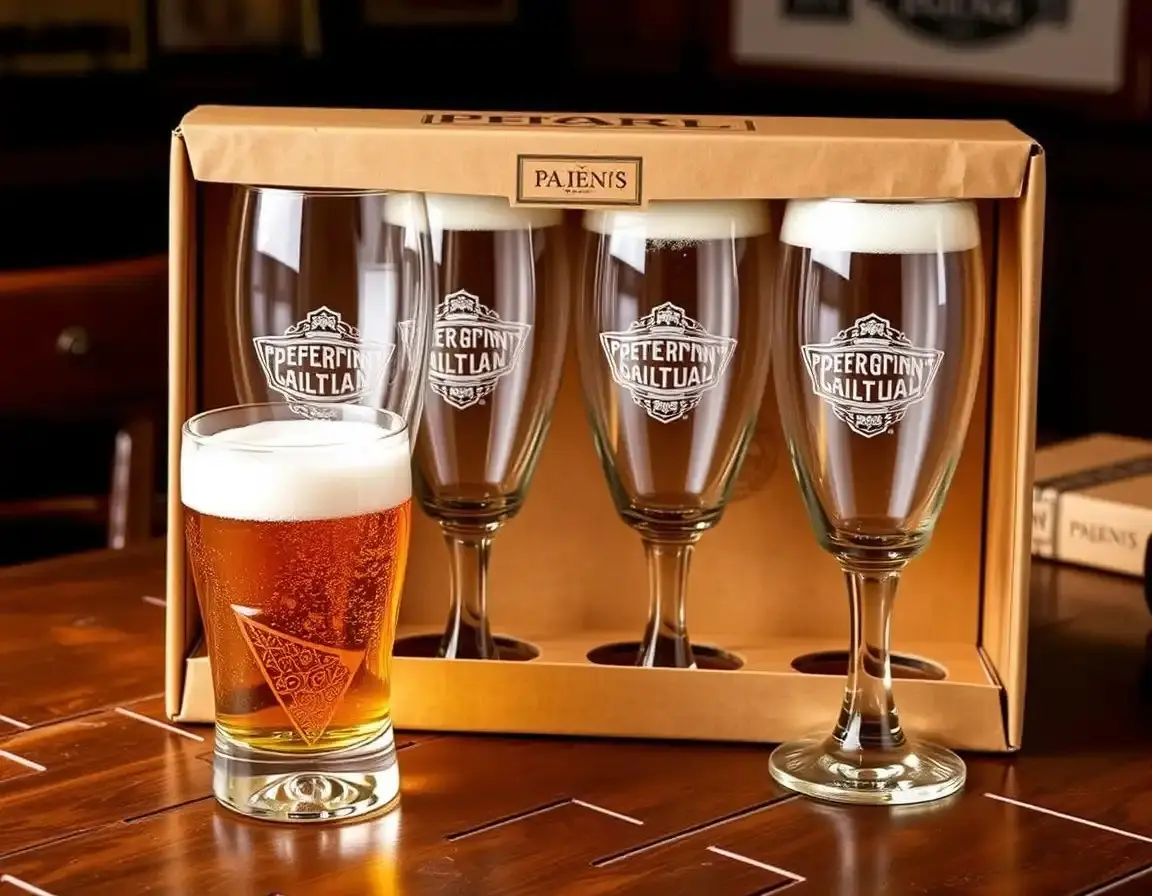 Set edler deutscher Biergläser