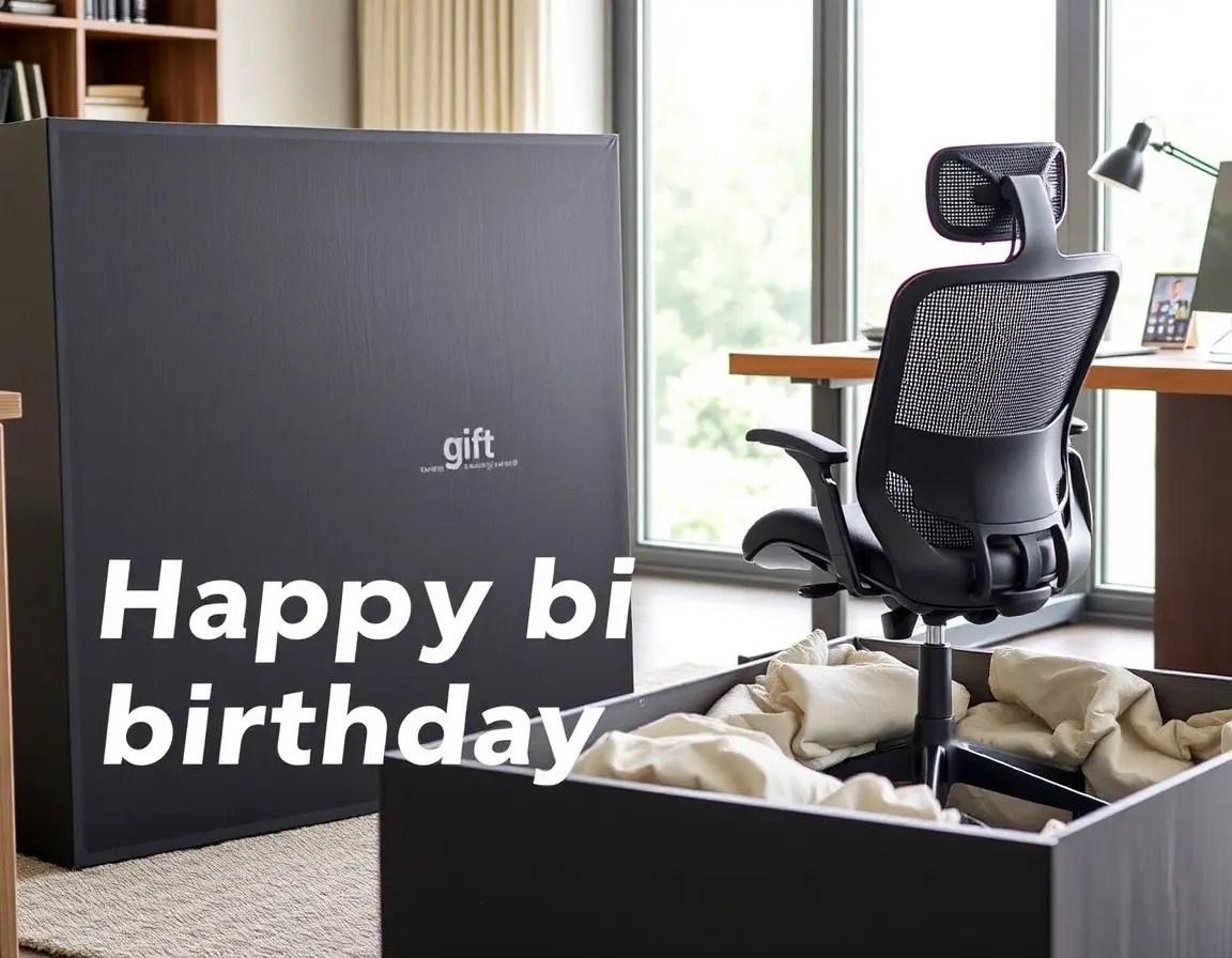 Ergonomischer Bürostuhl mit Lordosenstütze