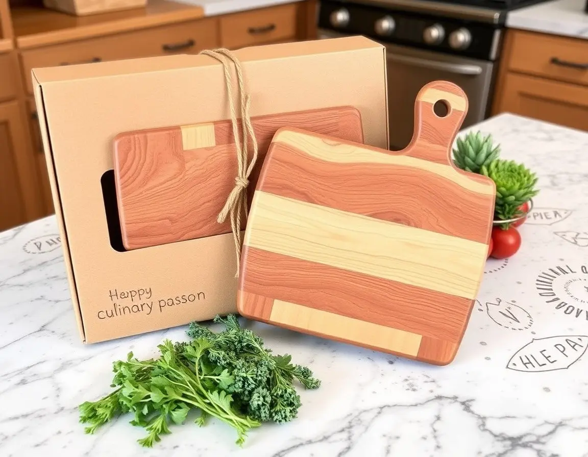 Schneidebrett-Set aus Olivenholz