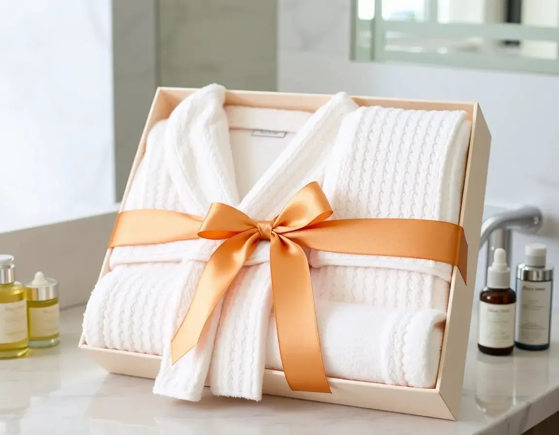 Luxus Bademantel und Handtuch-Set