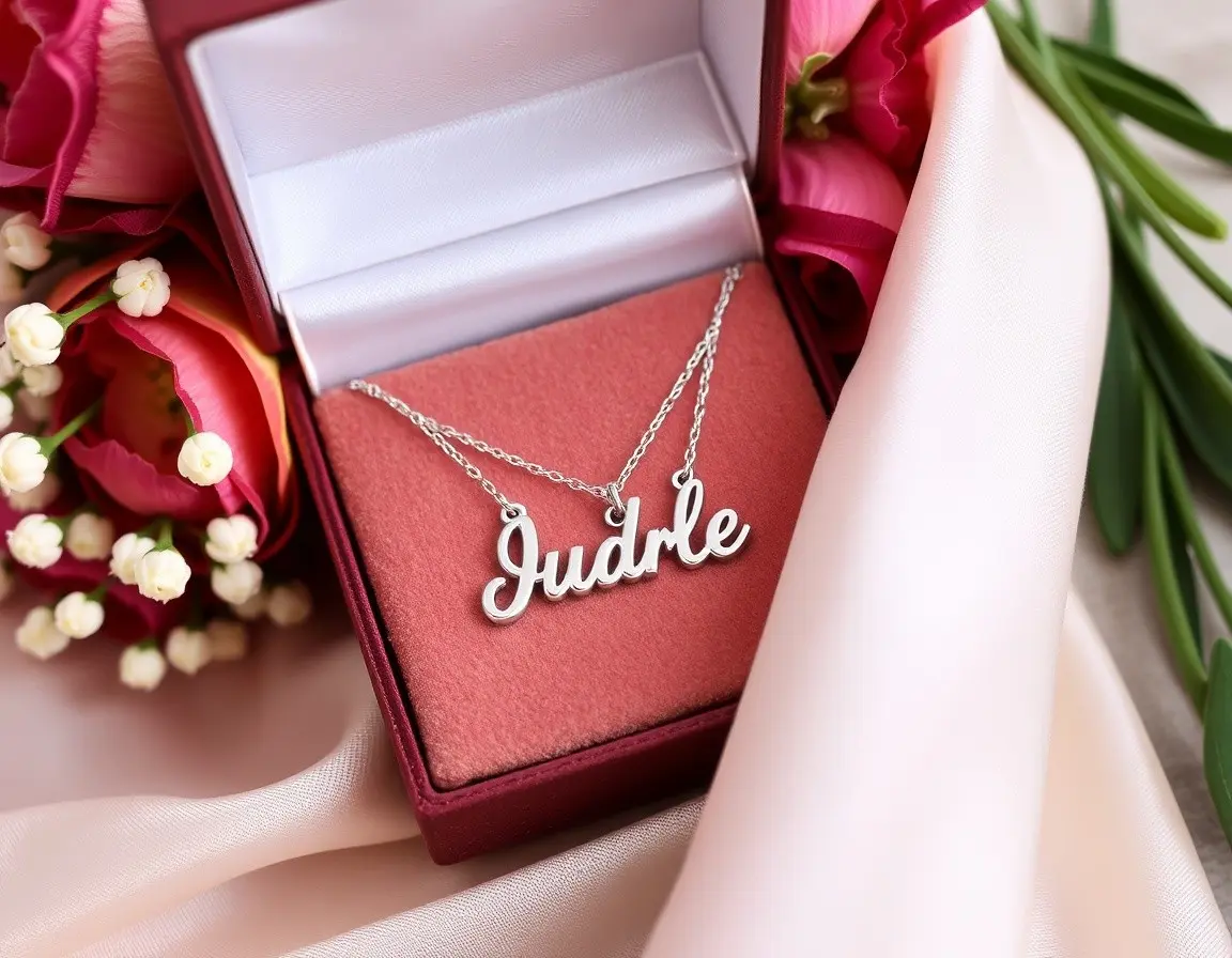 Custom Sterling Silver Nameplate Necklace