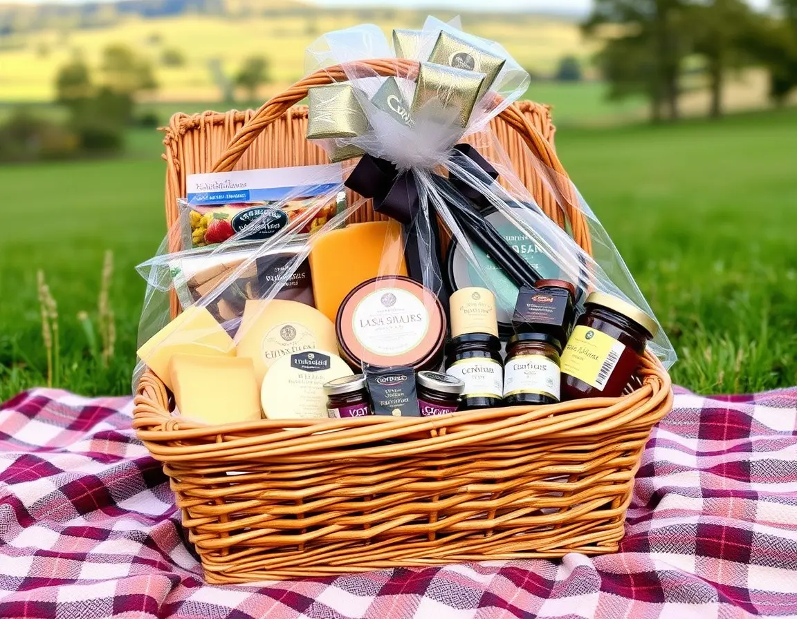 Gourmet-Präsentkorb mit regionalen Delikatessen