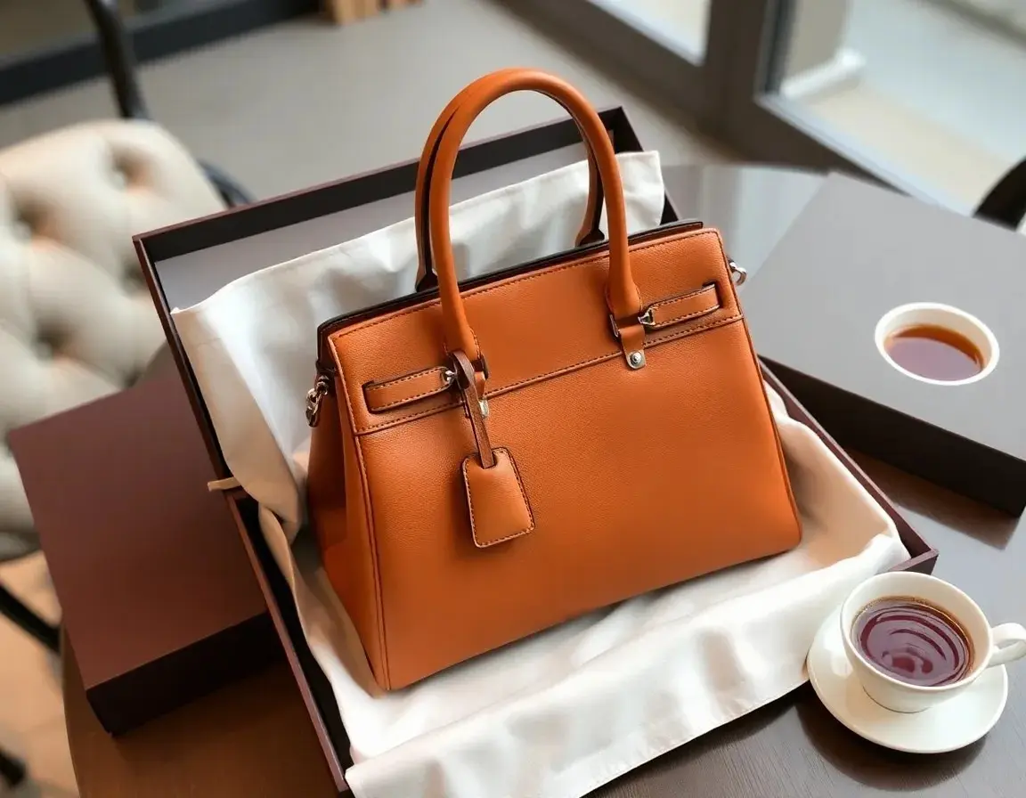 Elegante Handtasche aus echtem Leder