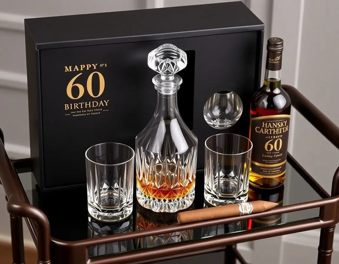 Premium Whisky Dekanter und Gläser Set