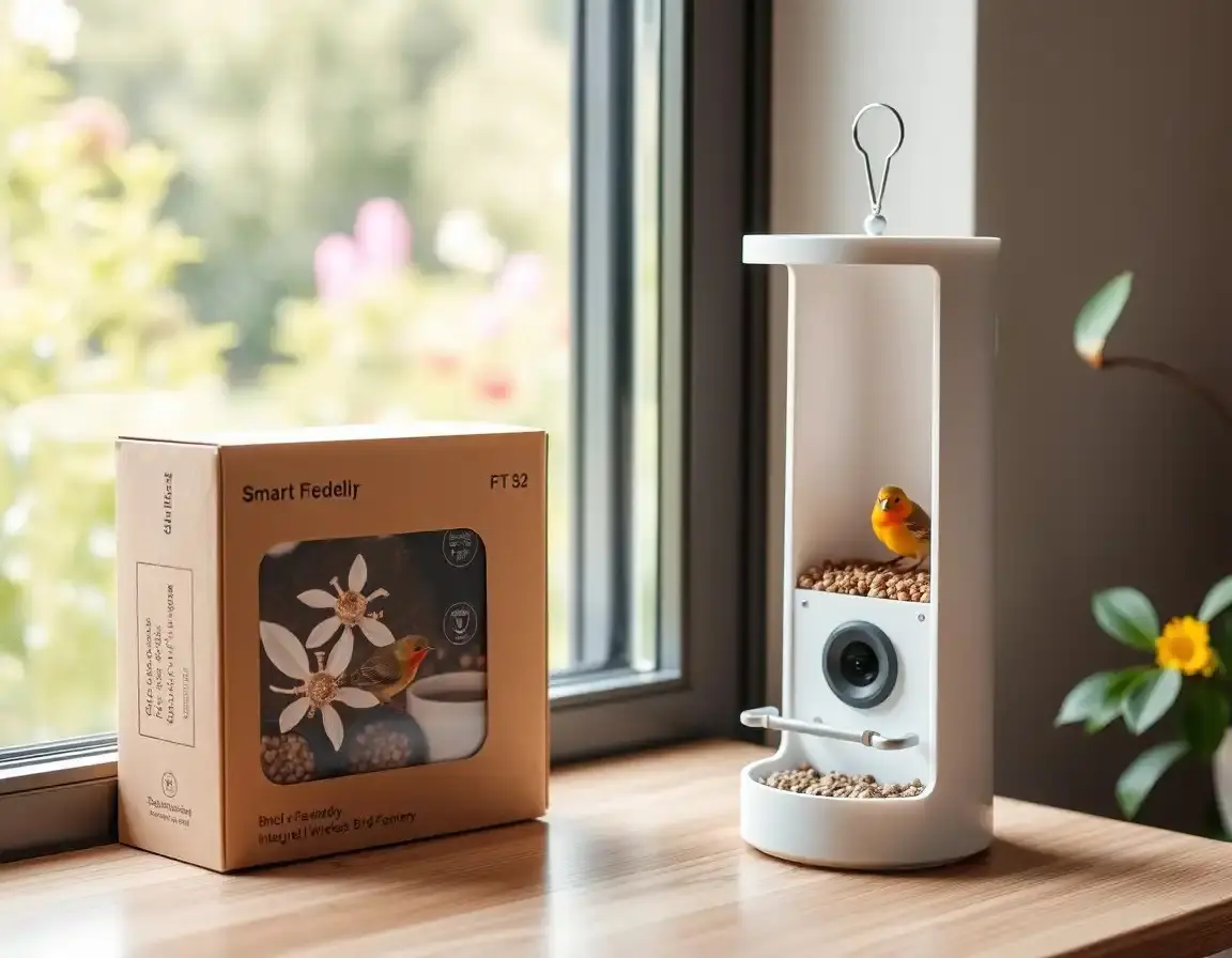 Smarte Vogel-Futterstation mit Kamera