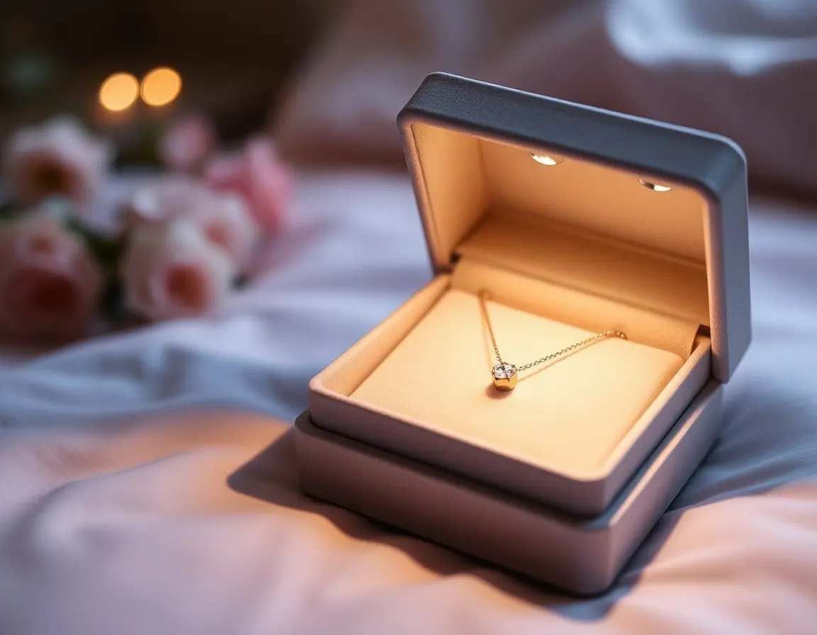 Elegante Roségold-Halskette