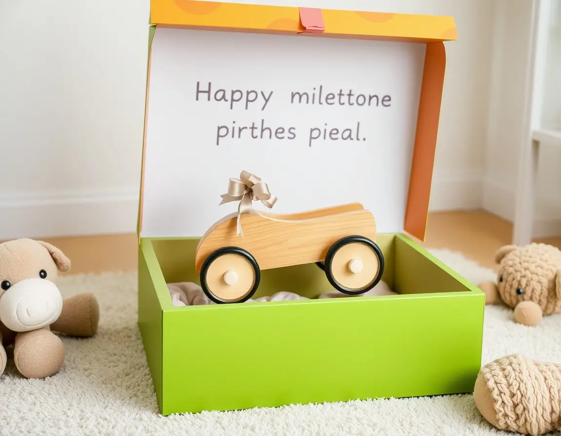 Lauflernwagen aus Holz zum Aufsitzen