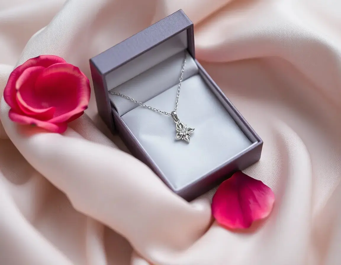 Zarte Silberhalskette