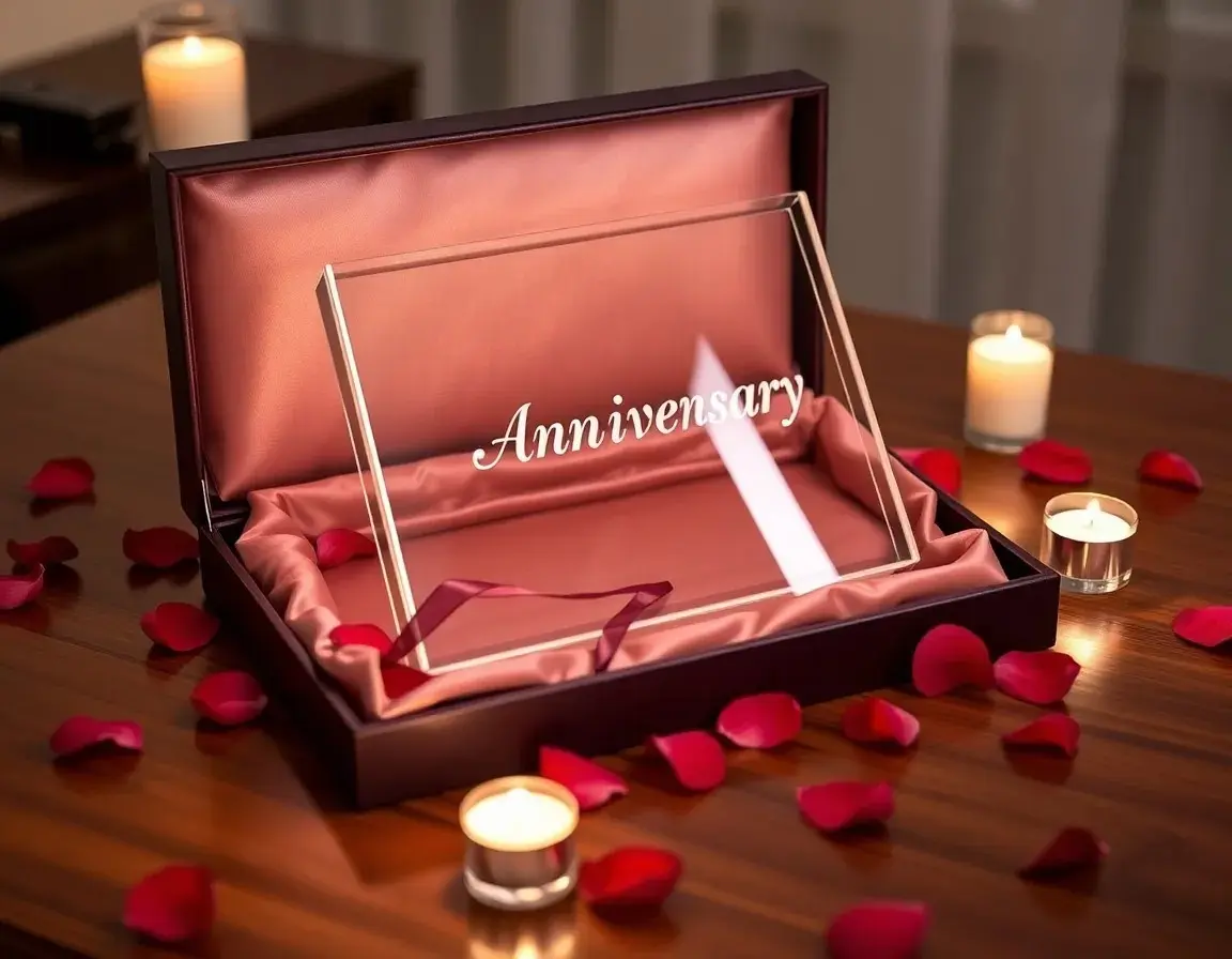 Graviertes Kristall-Fotoalbum