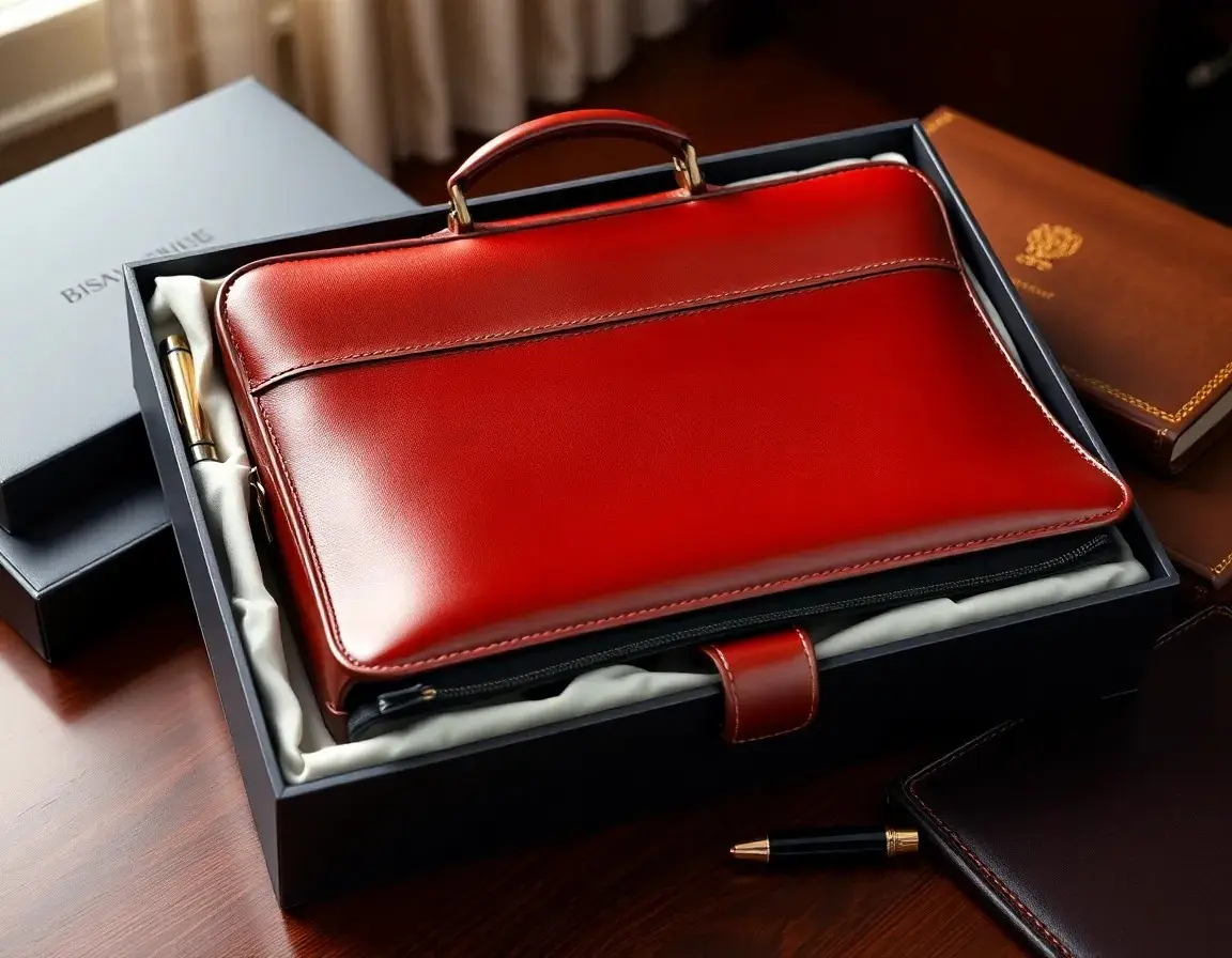 Hochwertige Leder-Aktentasche als Business-Geschenk