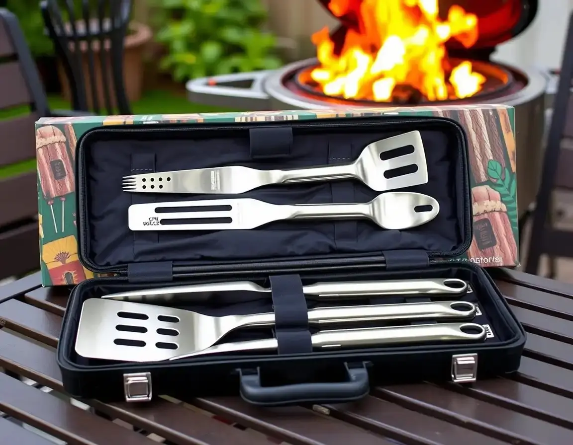 Stainless Steel BBQ Utensil Set