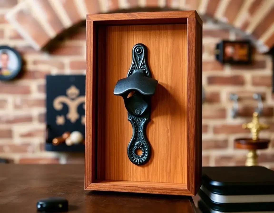 Wandmontierter Flaschenöffner