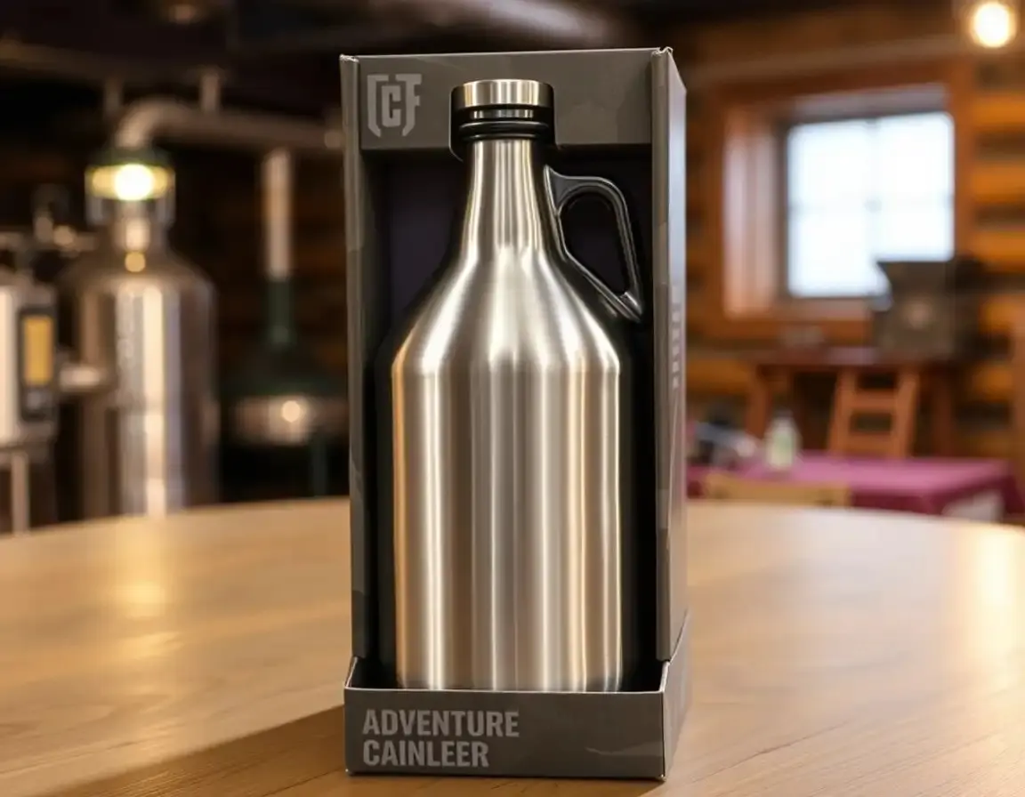Bier Growler aus Edelstahl