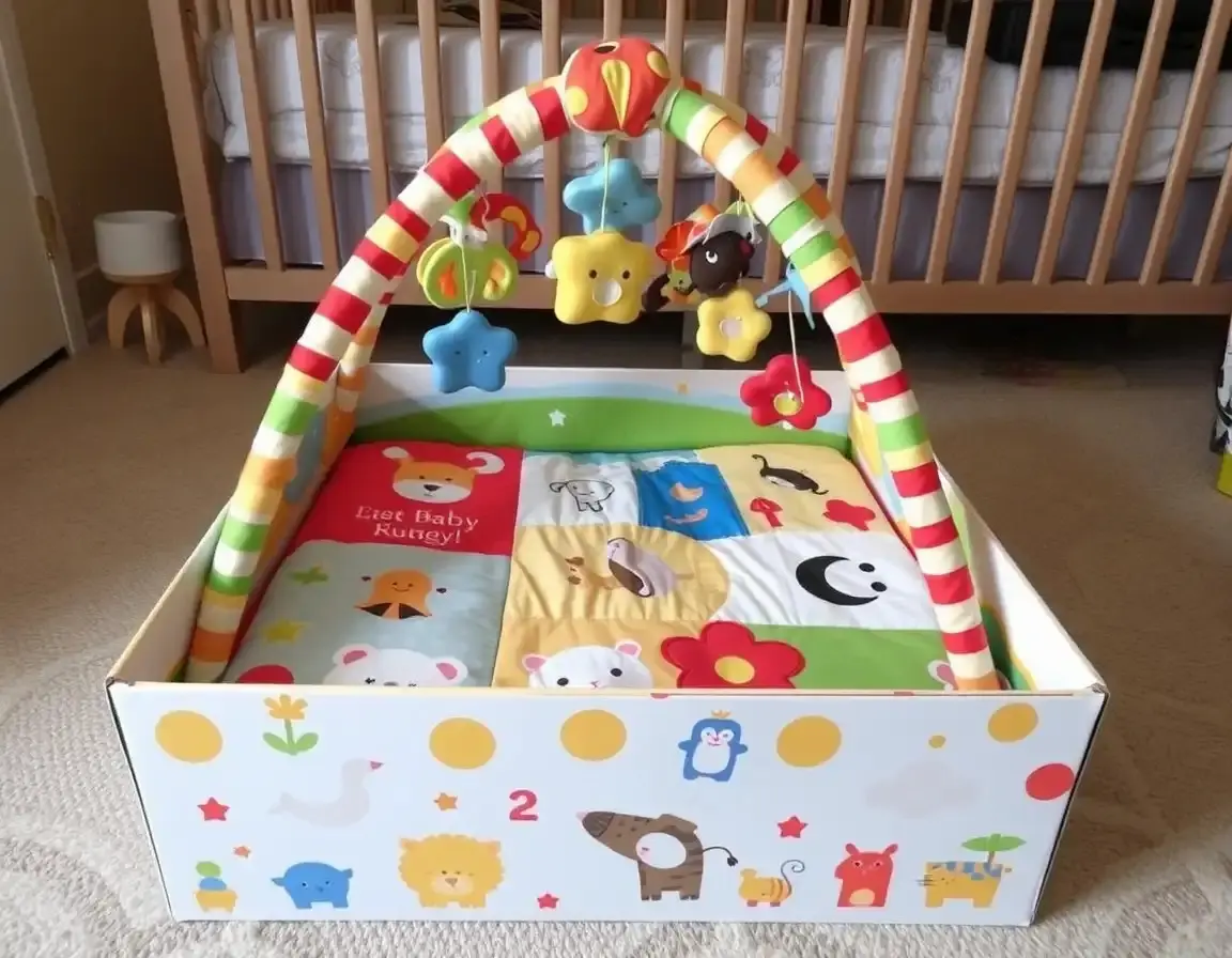 Deluxe Baby Activity Play Mat Gym