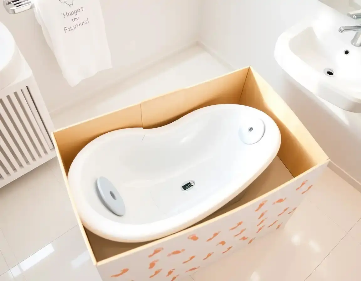 Multifunktionale Babybadewanne mit Waage