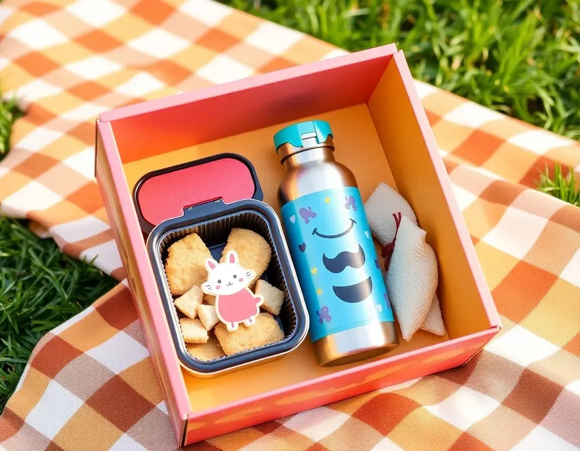 Stainless Steel Kids Lunch Box and Bottle Set