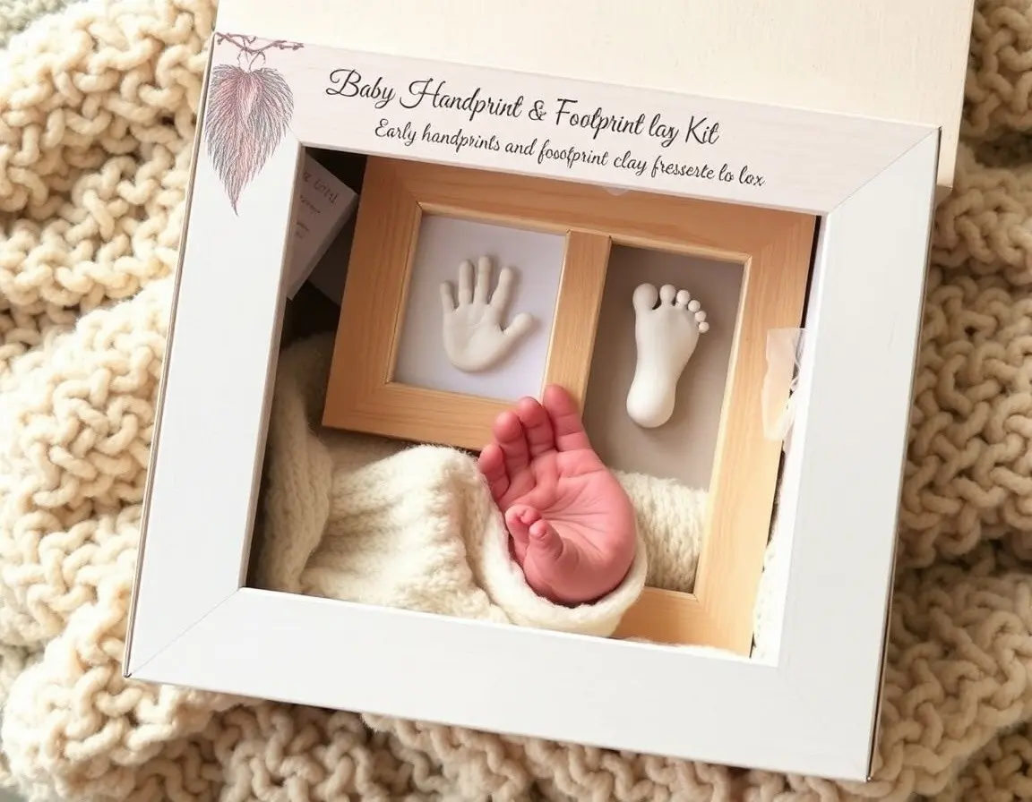 Baby Handabdruck Fußabdruck Ton-Set