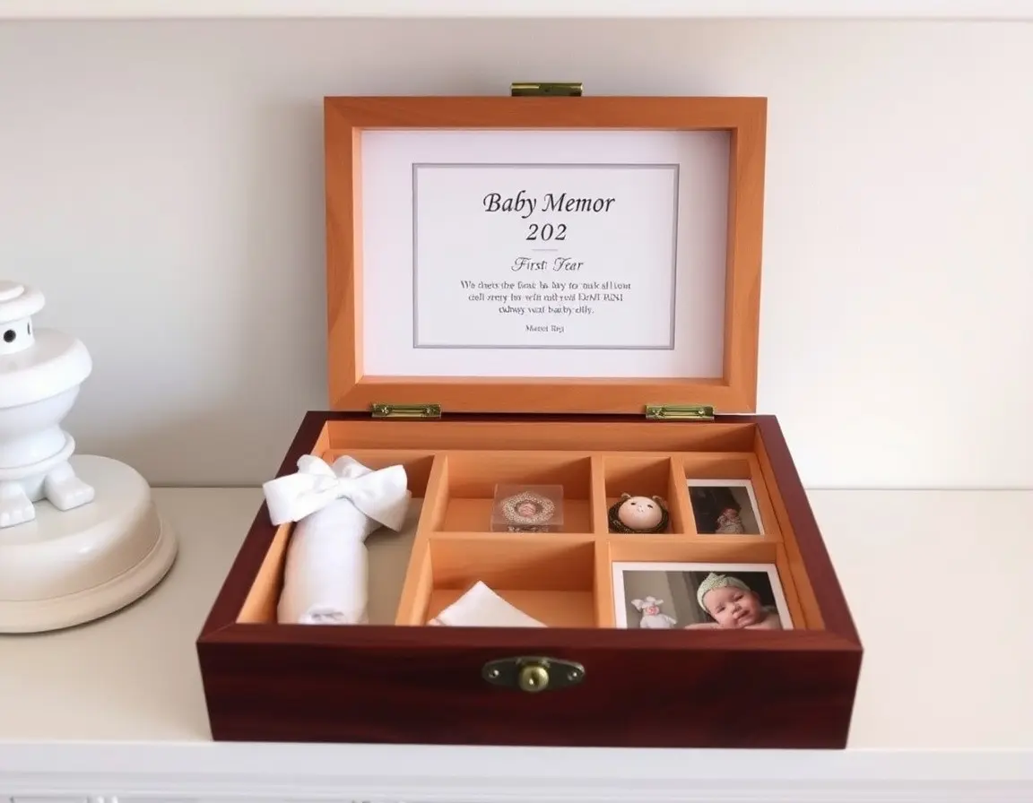 Baby Erinnerungsbox für das erste Jahr