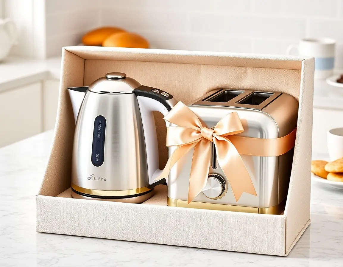 Wasserkocher und Toaster Set in Premium-Qualität