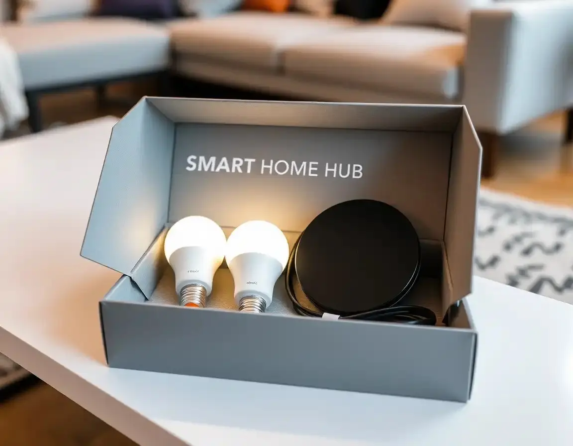 Smart Home Hub mit intelligenten Lichtern