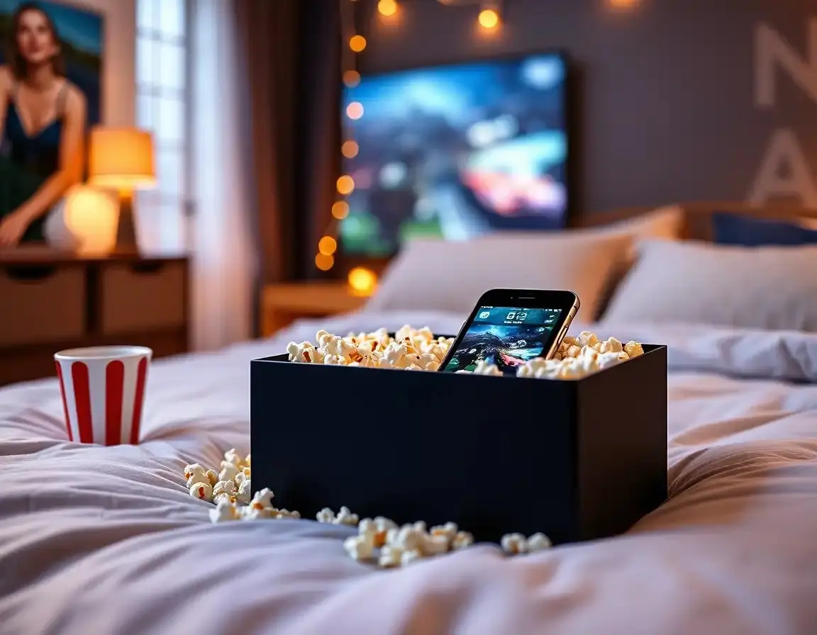 Portabler LED Projektor für Smartphones