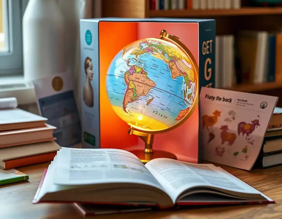 LED-beleuchteter Globus als Kommunionsgeschenk