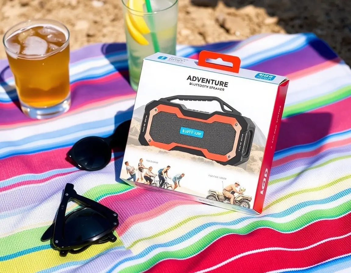 Tragbarer, wasserdichter Bluetooth-Lautsprecher als Geschenk