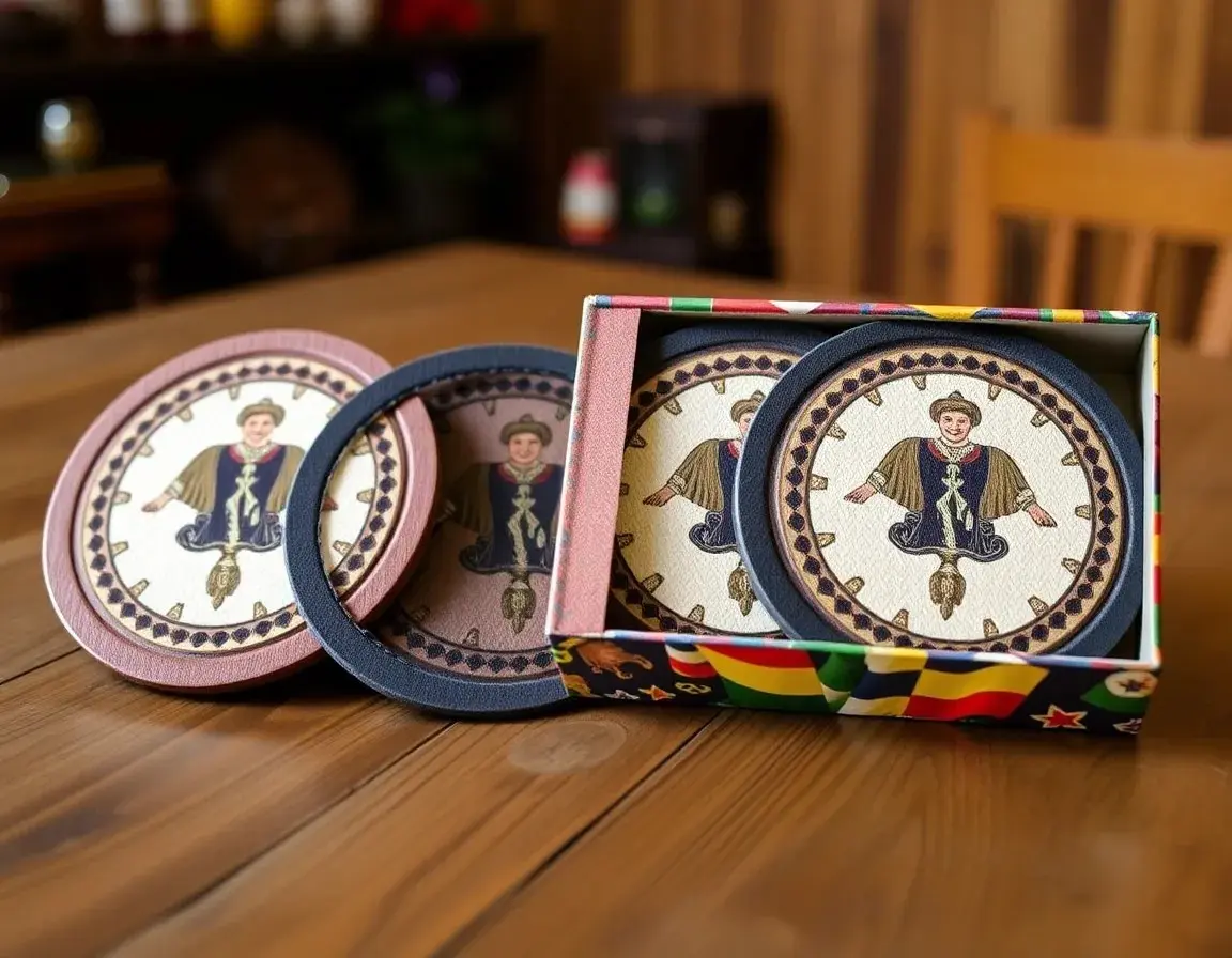 Untersetzer Set im bayerischen Stil