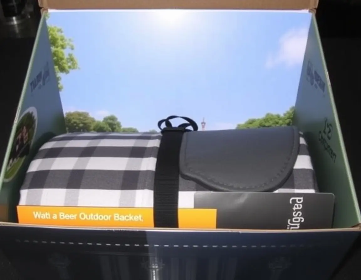 Faltbare Picknickdecke mit wasserdichter Unterseite