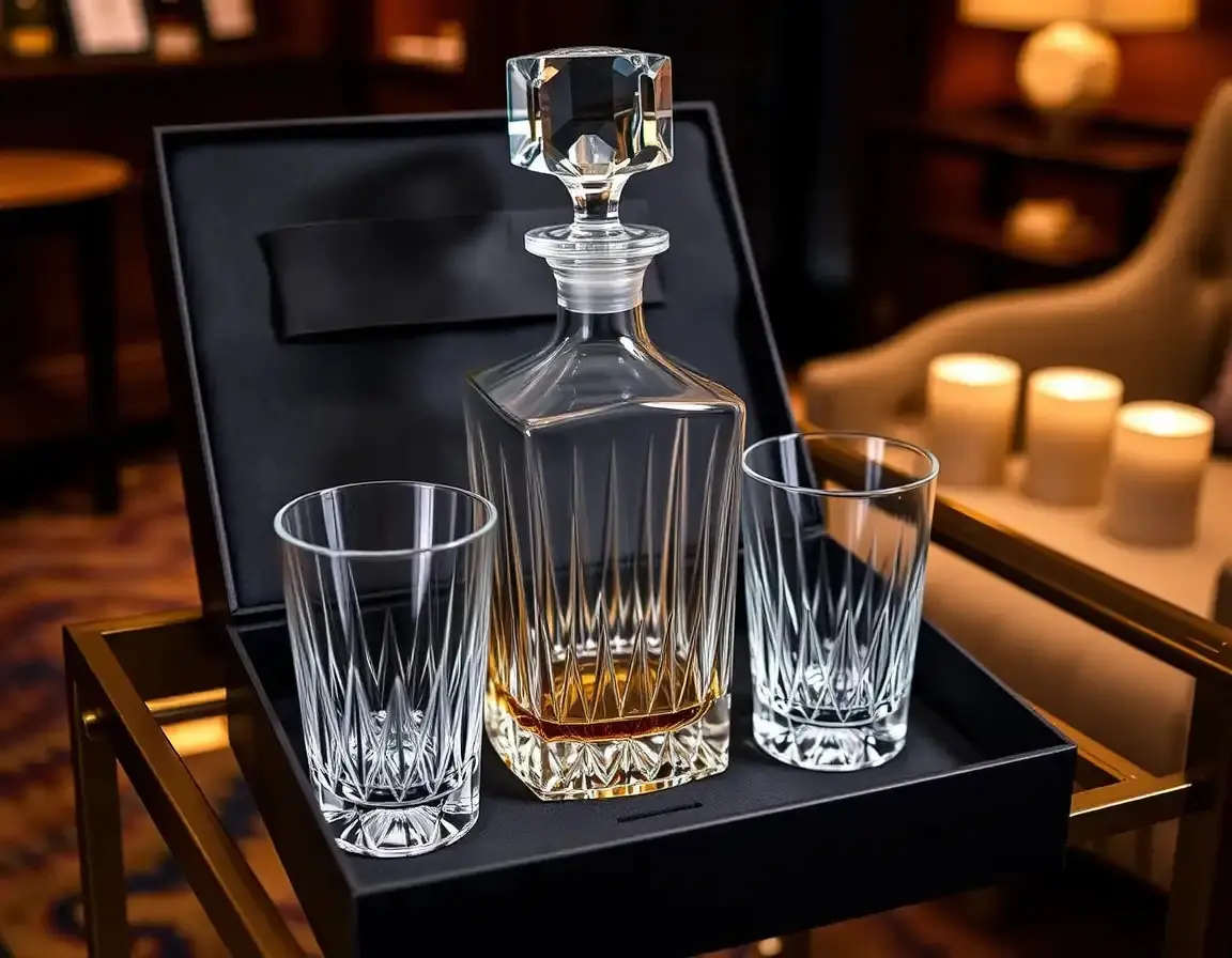 Whiskey-Dekanter und Gläser Set für Genießer