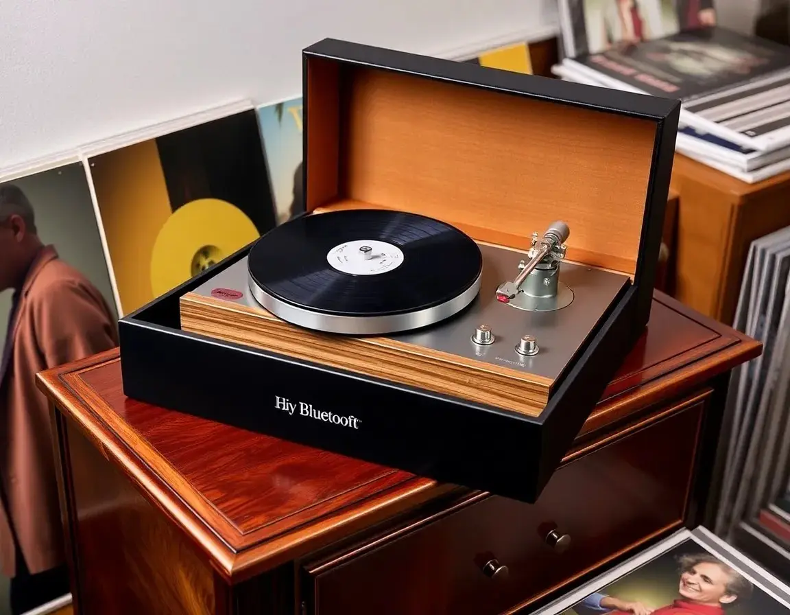 High-Fidelity Bluetooth Plattenspieler