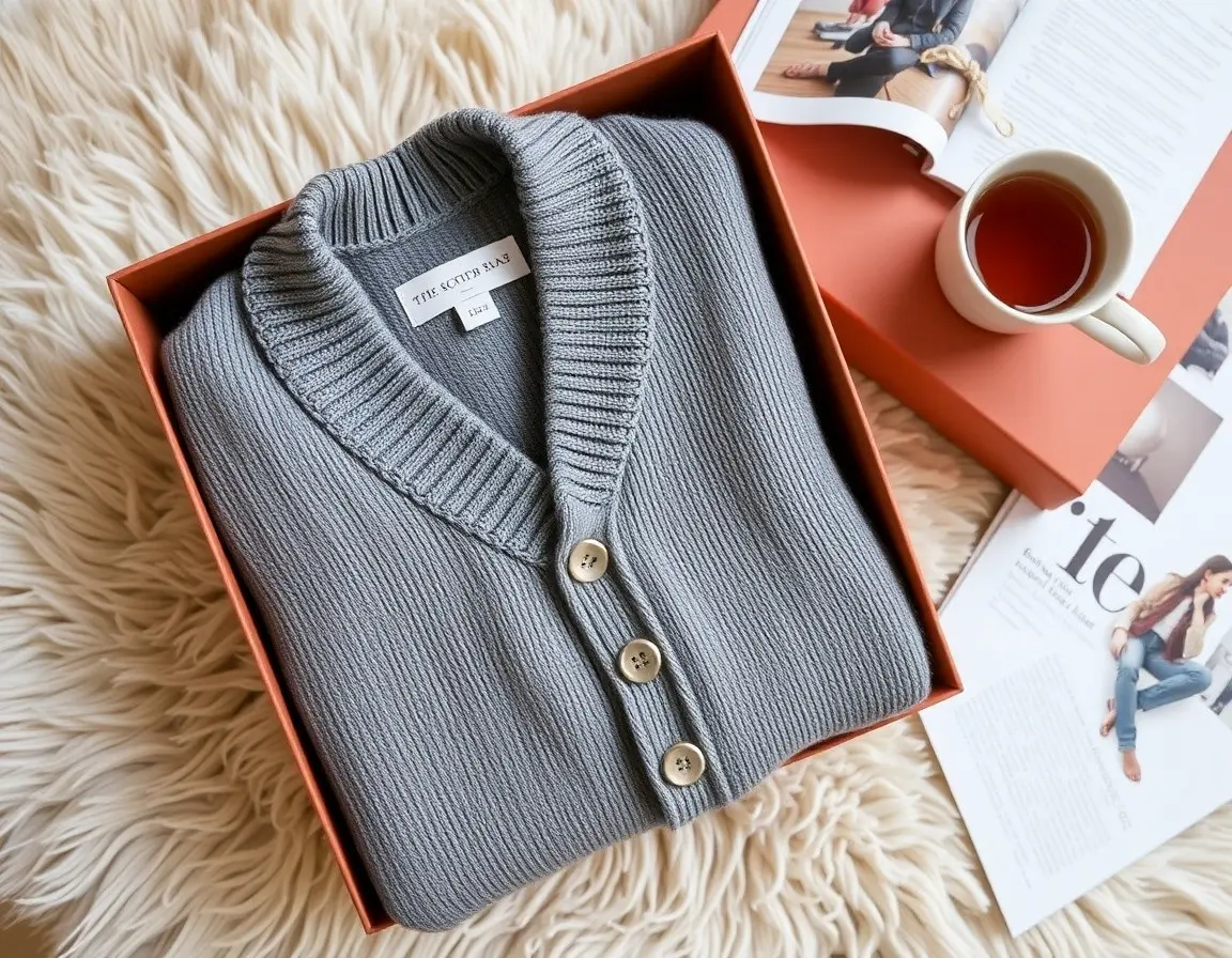 Cozy Knit Cardigan Cashmere Blend