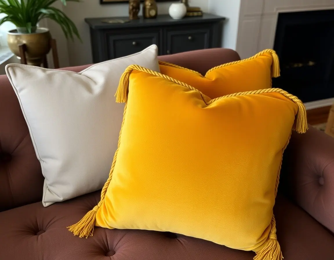 Luxus Samtkissen-Set für Zwei