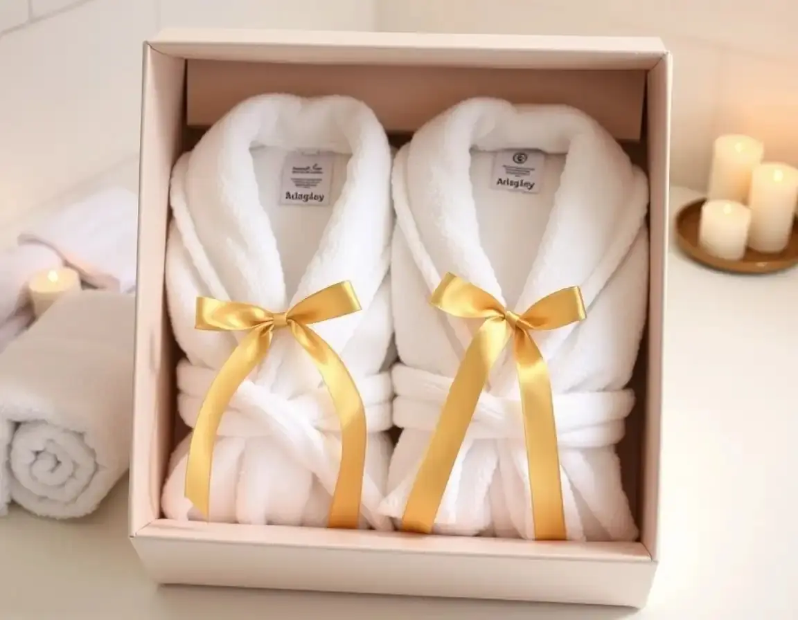 Luxuriöses Bademantel-Set aus türkischer Baumwolle