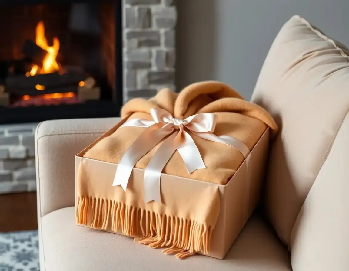 Wurfdecke aus reinem Kaschmir