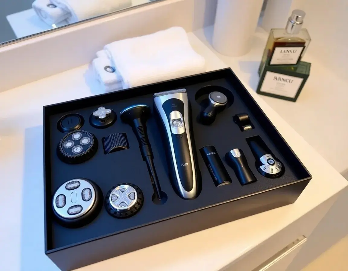 Elektrisches Rasier- und Pflegeset