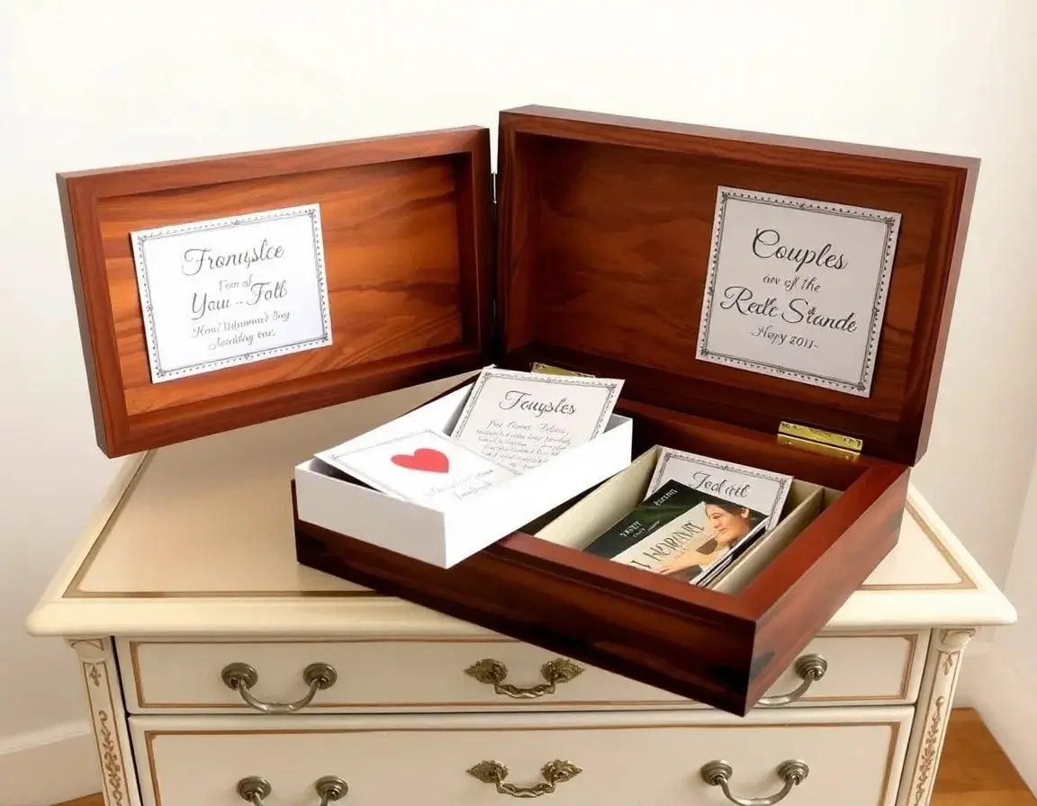 Romantische Erinnerungsbox für Paare