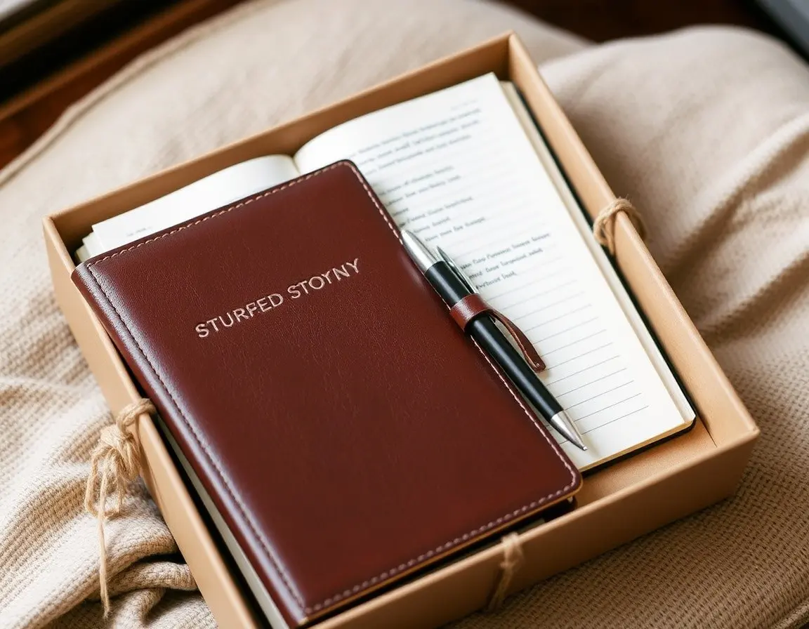 Personalisiertes Leder Notizbuch