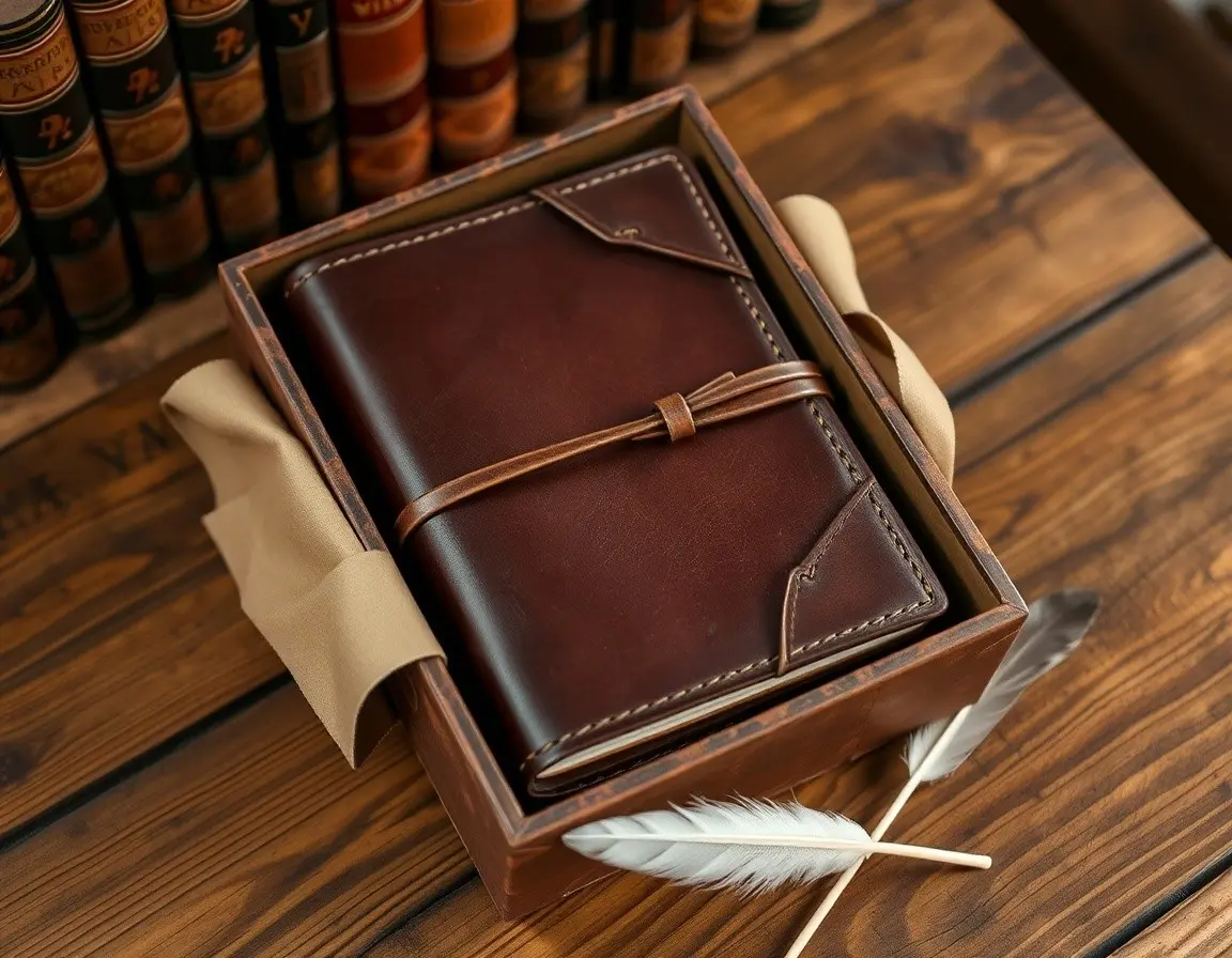 Handgefertigtes Leder-Journal