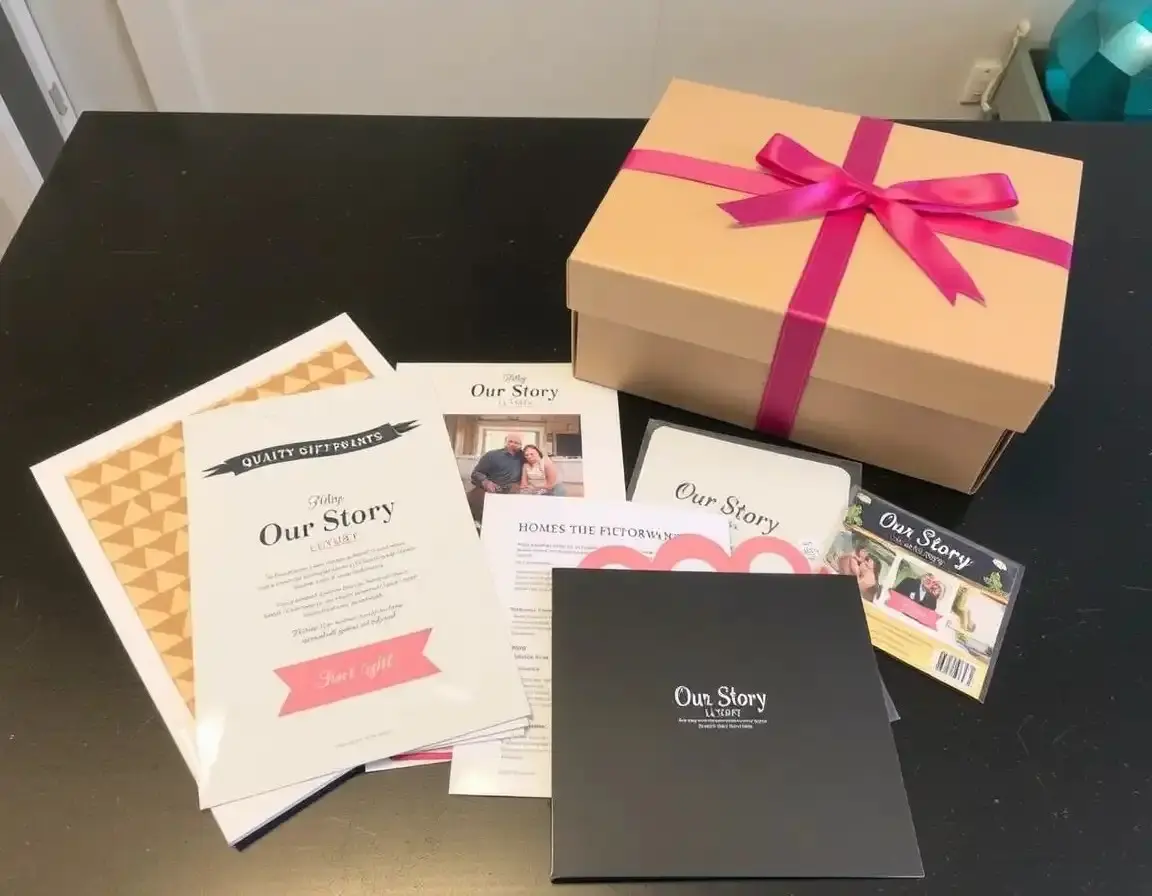 Personalisiertes 'Unsere Geschichte' Scrapbook Kit