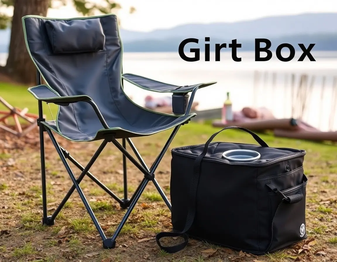 Foldable Camping Chair with Cupholder