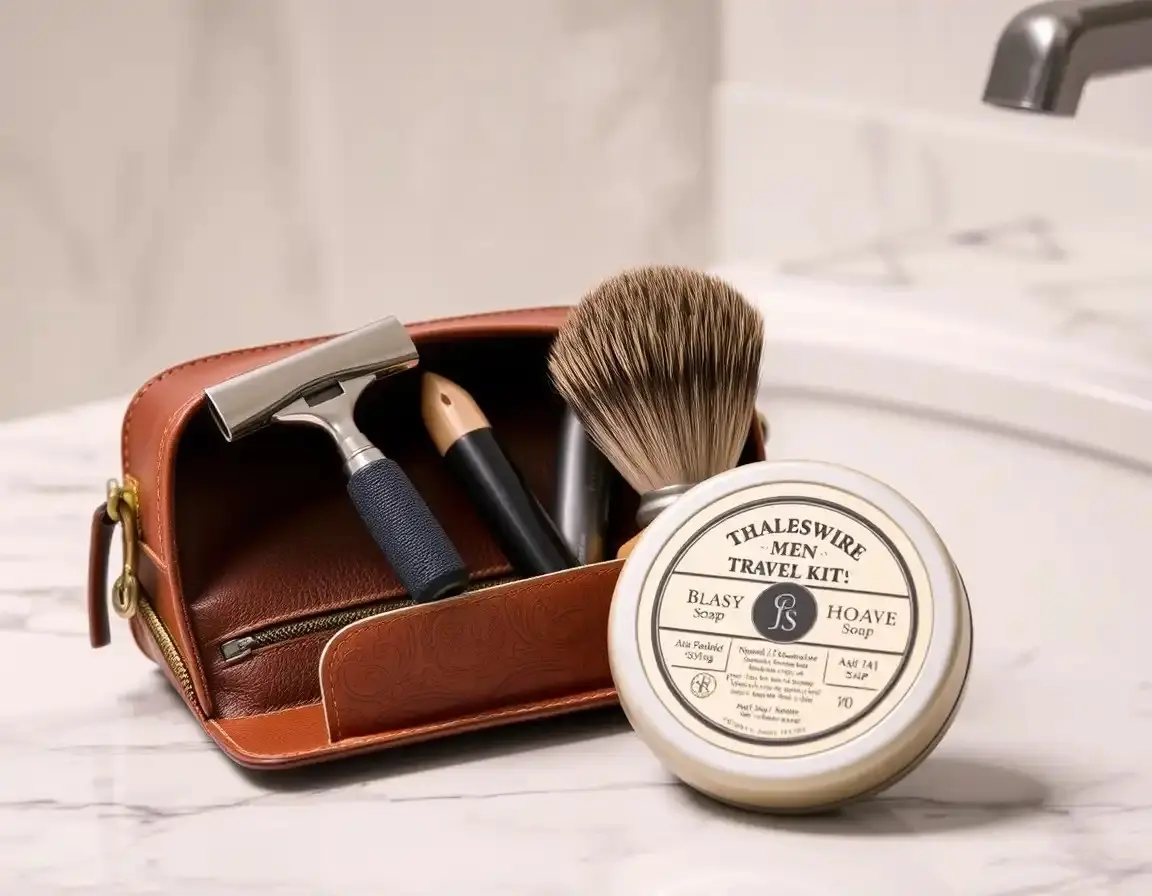 Klassisches Nassrasur Reiseset