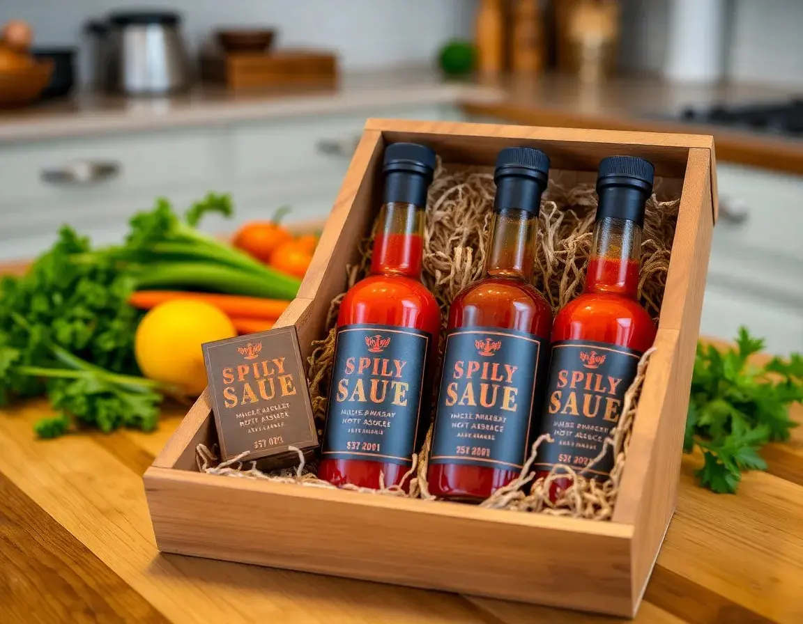 Artisanale scharfe Soßen Geschenkset
