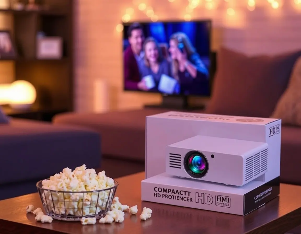 Tragbarer HD Mini Beamer