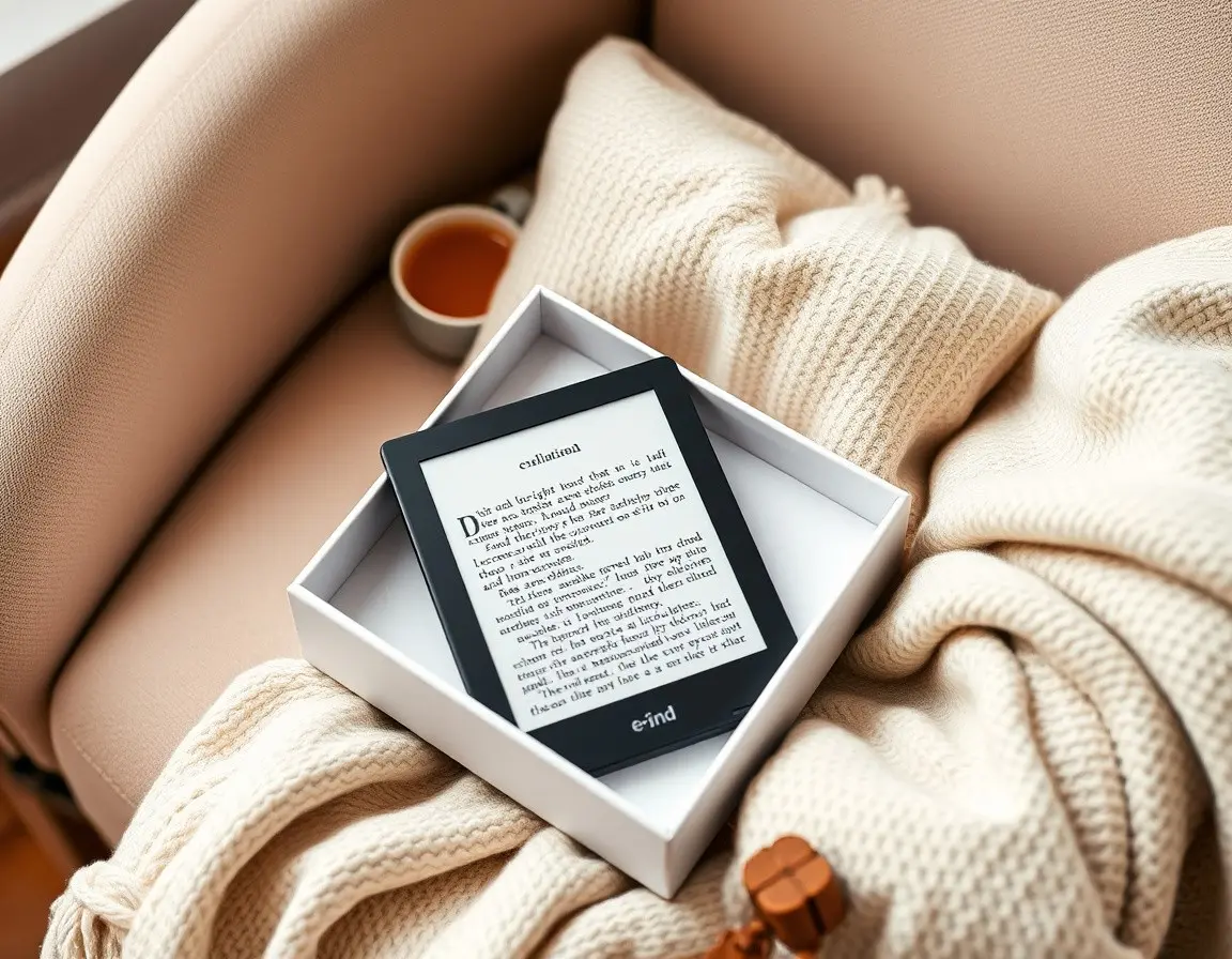 Portable E-Ink E-Reader with Backlight